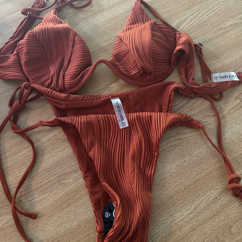 Zaful Rust Orange Bikini Set